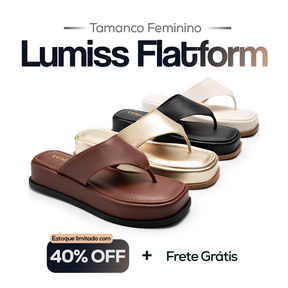 Tamanco Feminino Lumiss Flatform Confortável