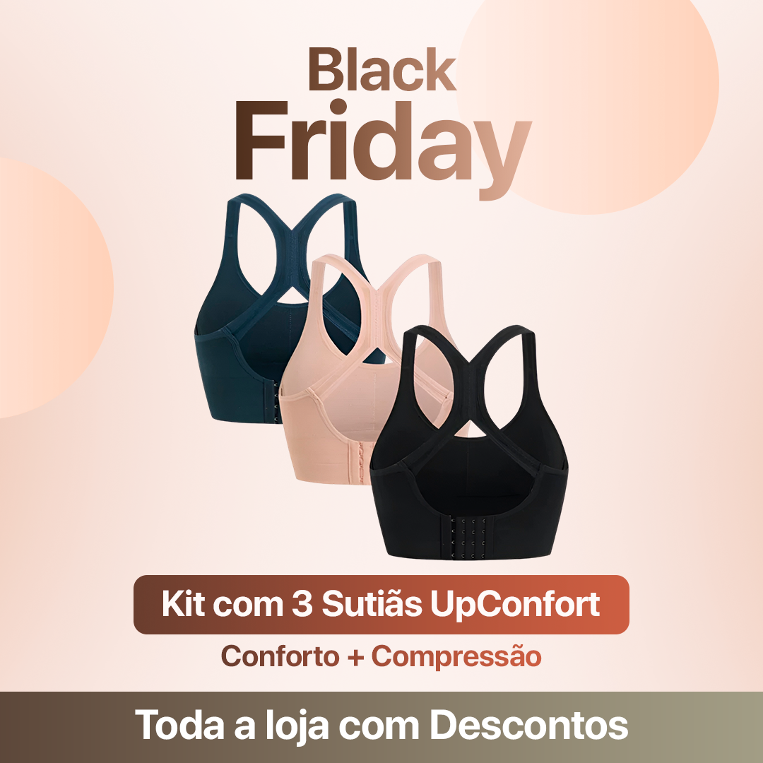 🔥Black Friday🔥 Kit com 3 Sutiãs Anatômicos UpComfort
