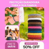 🔥Black Friday🔥 Kit 12 Pulseiras Repelentes - Proteção natural por até 300 horas