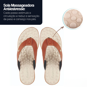 Chinelo Ortopédico Sola Massageadora – Conforto Que Transforma o Seu Dia!