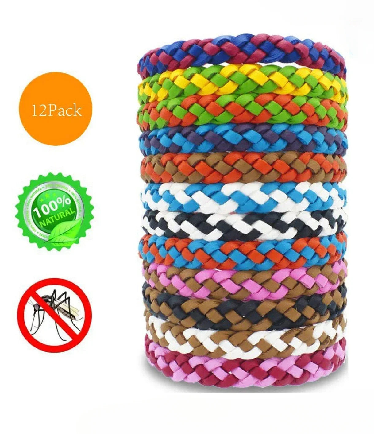 🔥Black Friday🔥 Kit 12 Pulseiras Repelentes - Proteção natural por até 300 horas