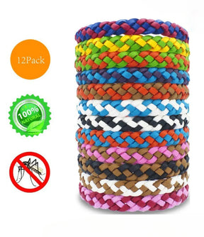 🔥Black Friday🔥 Kit 12 Pulseiras Repelentes - Proteção natural por até 300 horas