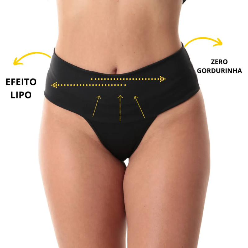 Kit 5 Calcinhas Super Compressão Shape Turbo e Zero Barriga