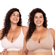 Kit 2 Sutiãs Plus Size Reforçados – Conforto Real Para o Seu Dia a Dia