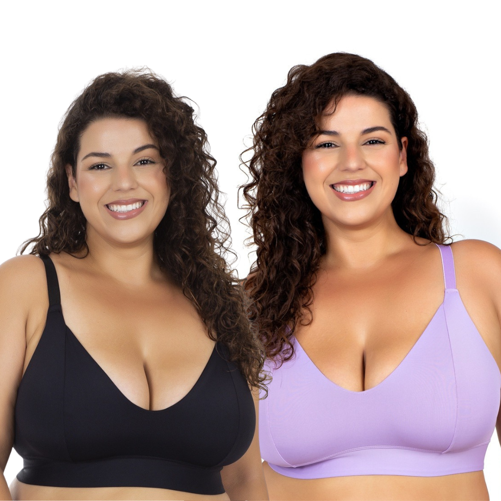Kit 2 Sutiãs Plus Size Reforçados – Conforto Real Para o Seu Dia a Dia