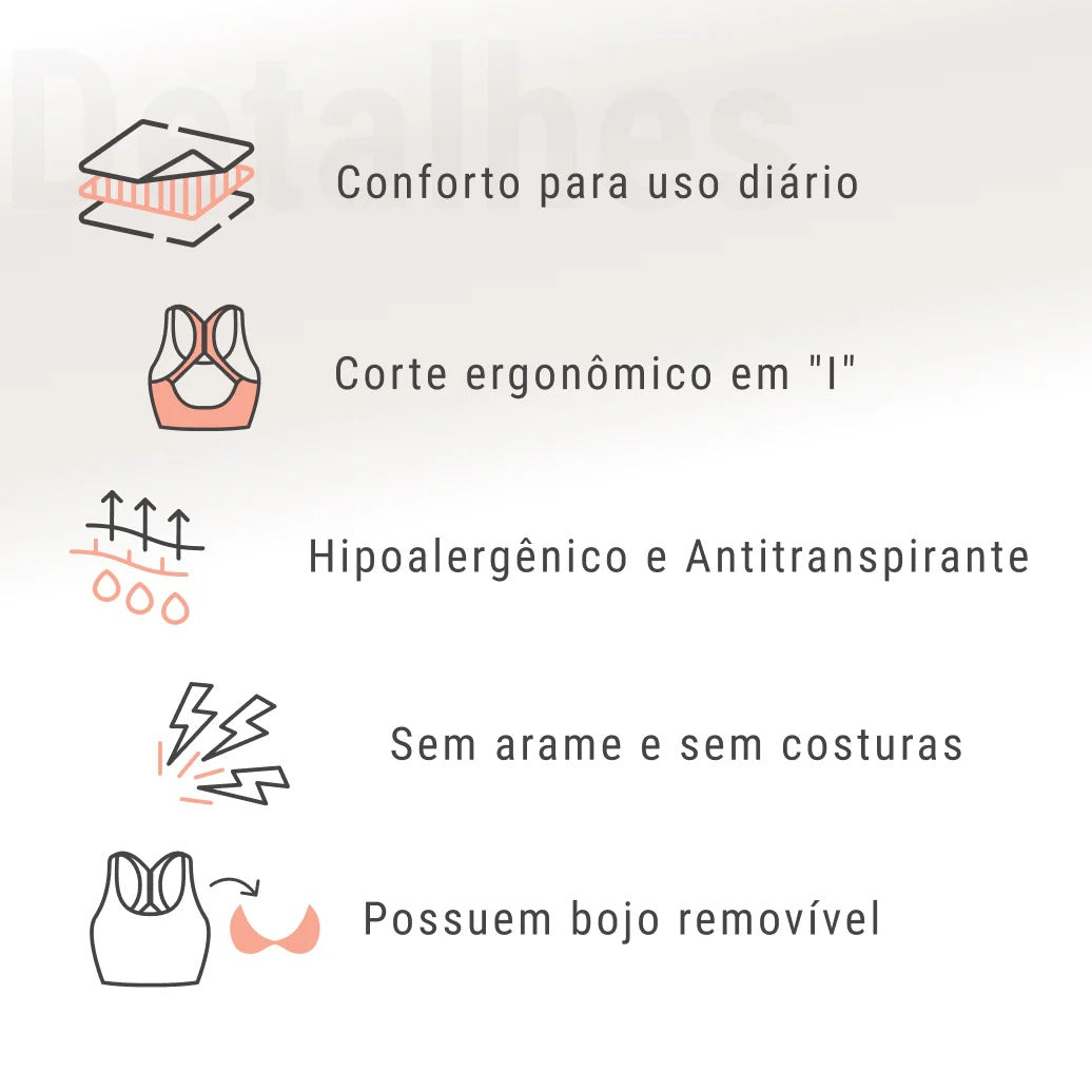 🔥Black Friday🔥 Kit com 3 Sutiãs Anatômicos UpComfort