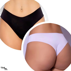 Kit 05 Calcinhas Sem Costura Tanga – Corte a Laser