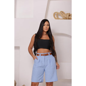 🔥Black Friday🔥Bermuda Social de Linho – Elegância, Conforto e Caimento Perfeito em Qualquer Corpo