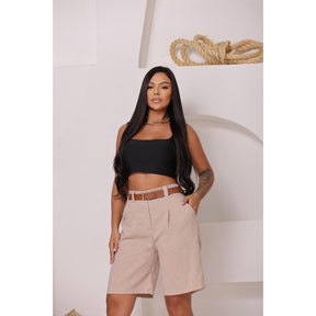 🔥Black Friday🔥Bermuda Social de Linho – Elegância, Conforto e Caimento Perfeito em Qualquer Corpo