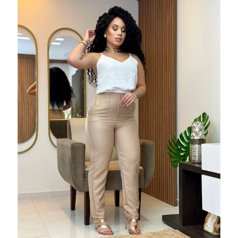 Calça Alfaiataria Cintura Alta