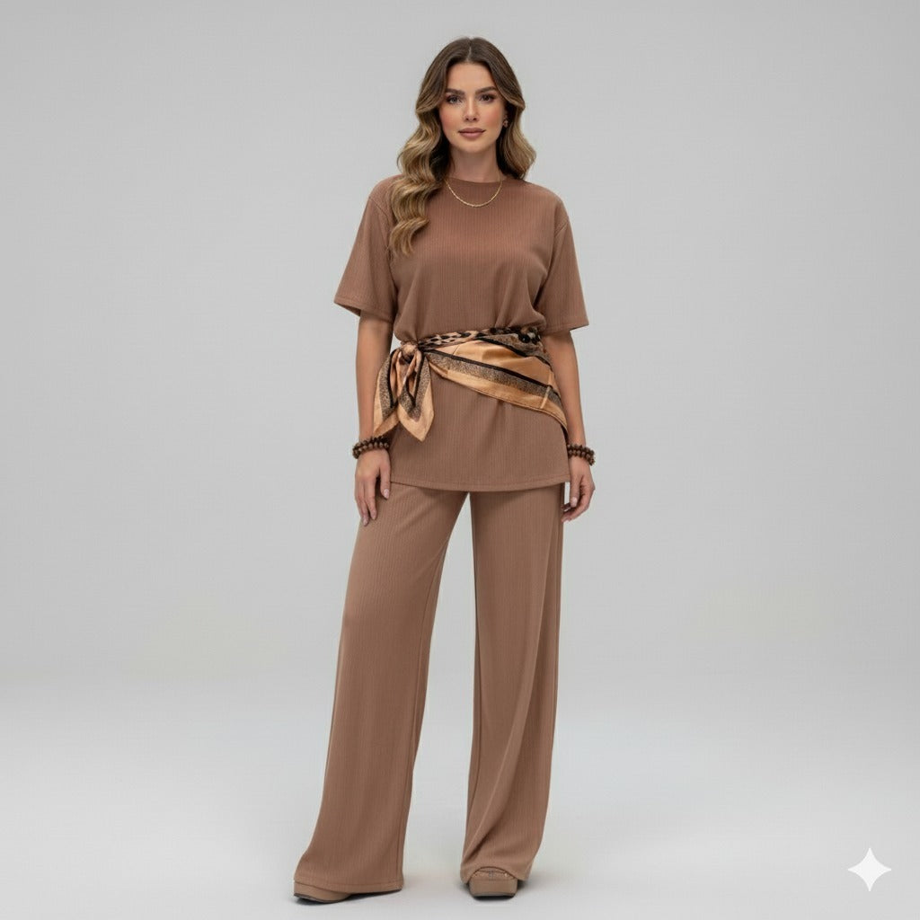 🔥Black Friday🔥Conjunto Feminino Bend - Elegância e Conforto