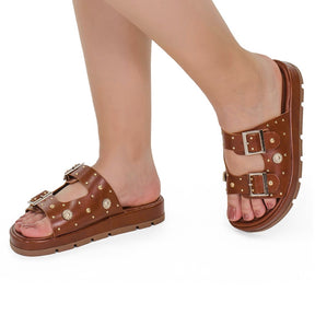 Sandália Papete Flatform - Conforto & Estilo para o Seu Dia a Dia