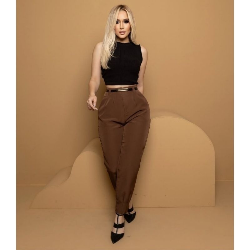 Calça Alfaiataria Cintura Alta