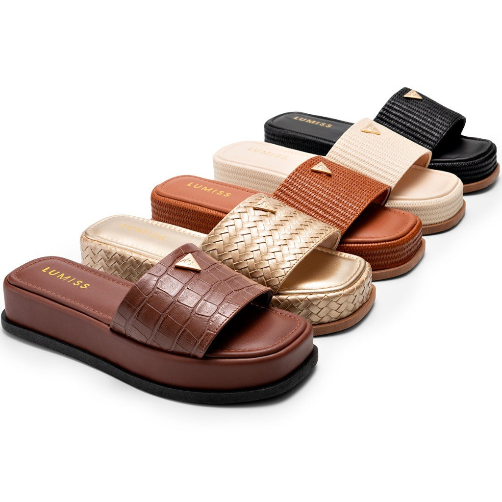 Tamanco Flatform Juta