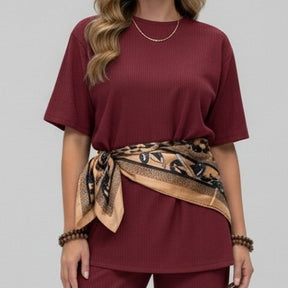 🔥Black Friday🔥Conjunto Feminino Bend - Elegância e Conforto