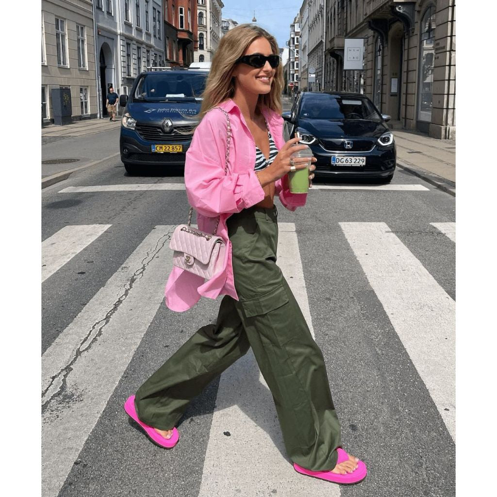 Camisa Feminina de Linho Oversized