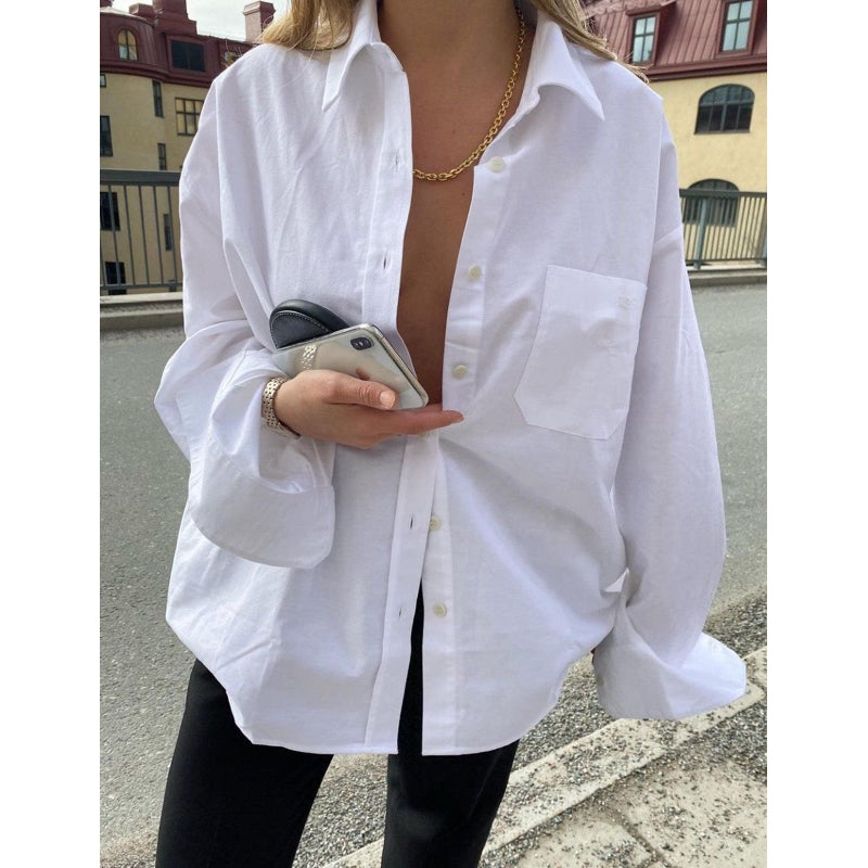 Camisa Feminina de Linho Oversized